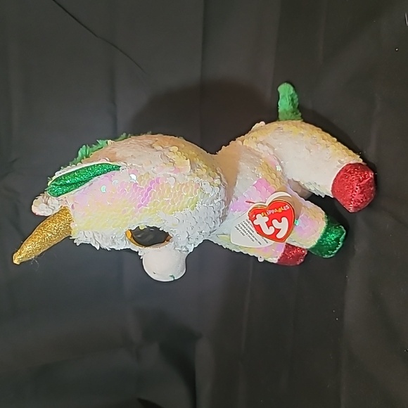 TY Beanie Babies Flippables 9" Medium Stardust Unicorn Plush W/ TAG - Picture 2 of 10